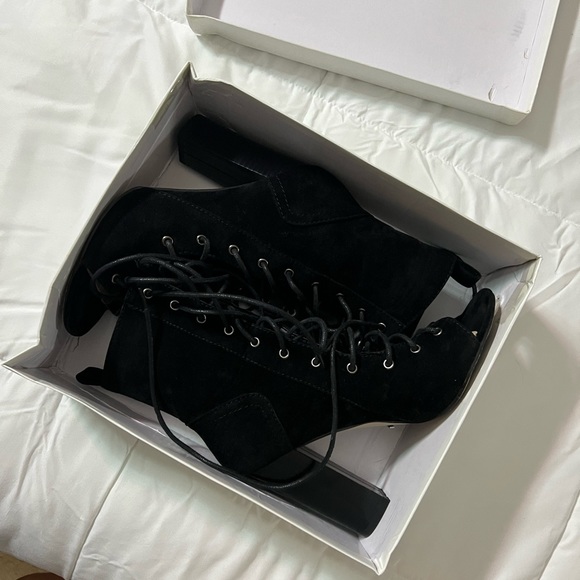 Lace Up Ankle Booties - Picture 2 of 5